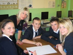Park House School Newbury - Kit Berry with Pupils