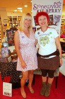 Stonewylde promo-pixie, Sujee, with Kit Berry at Reading Waterstones