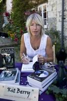 Kit Berry signs books at Avebury Henge Shop
